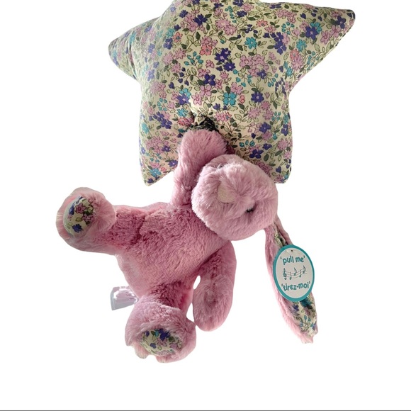 Jellycat Blossom Tulip Bunny Star Musical Pull New With Tags - Picture 3 of 10